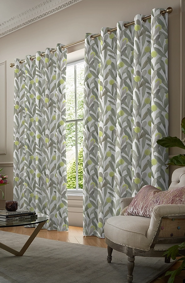 Room with green leaves curtains from Voyage Maison