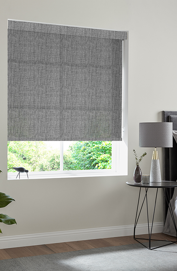 Room with geometric stripes design roller blind form illumin8 Edit Rollers Collection