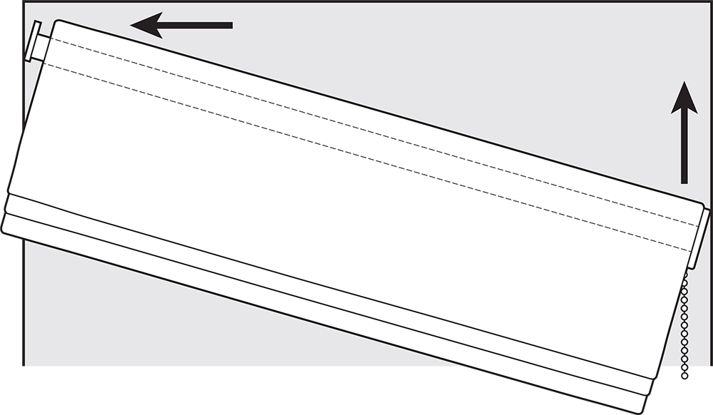 Simply Twist Roman blind diagram