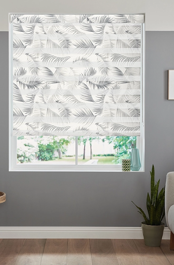 Room feather design white day & night blind with form illumin8 Fifty50™ Collection