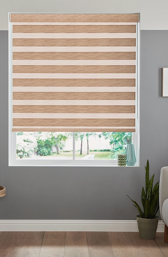 Room with natural colour day & night blind from illumin8 Edit Fifty50™ Collection