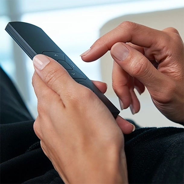 Electric blinds control with a remote